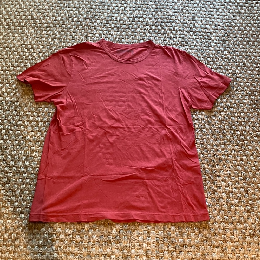 James Perse Yosemite line Men's Short Sleeve Crew in Red